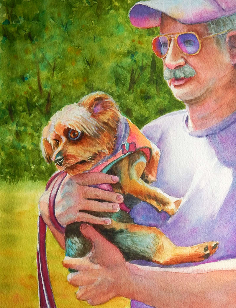Yorkie Terrier portrait