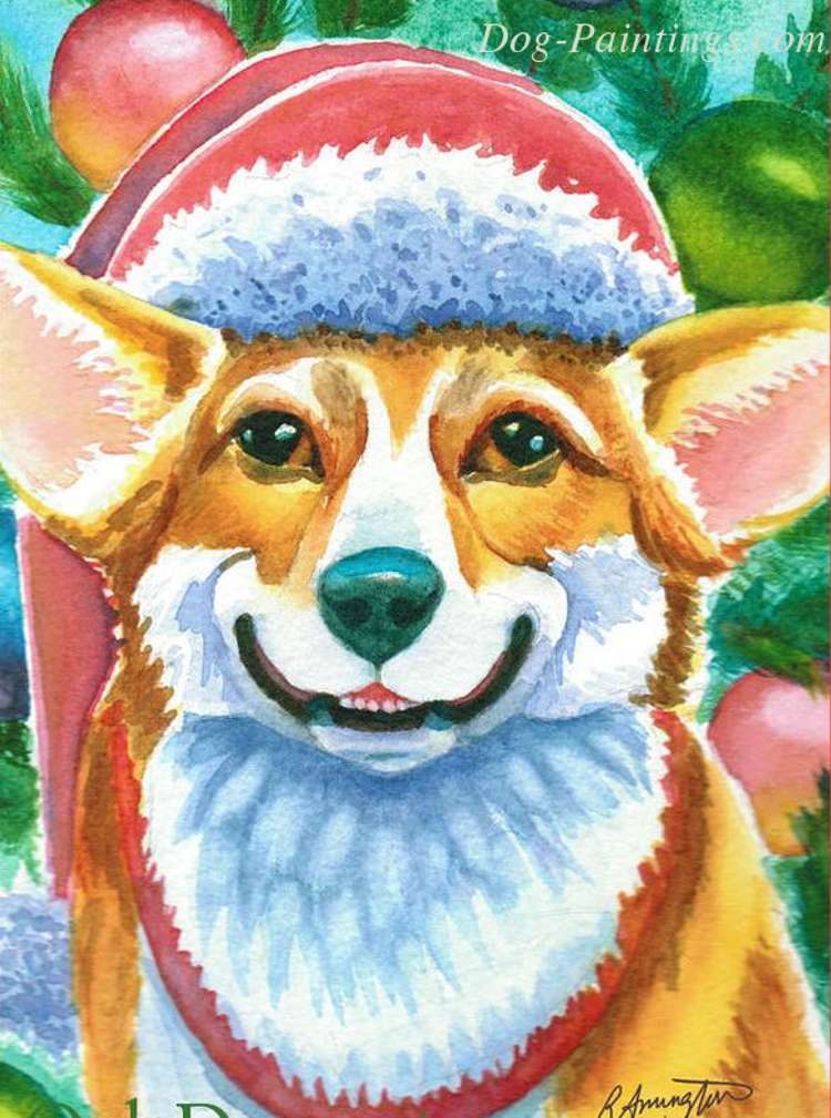 Corgi Christmas Card