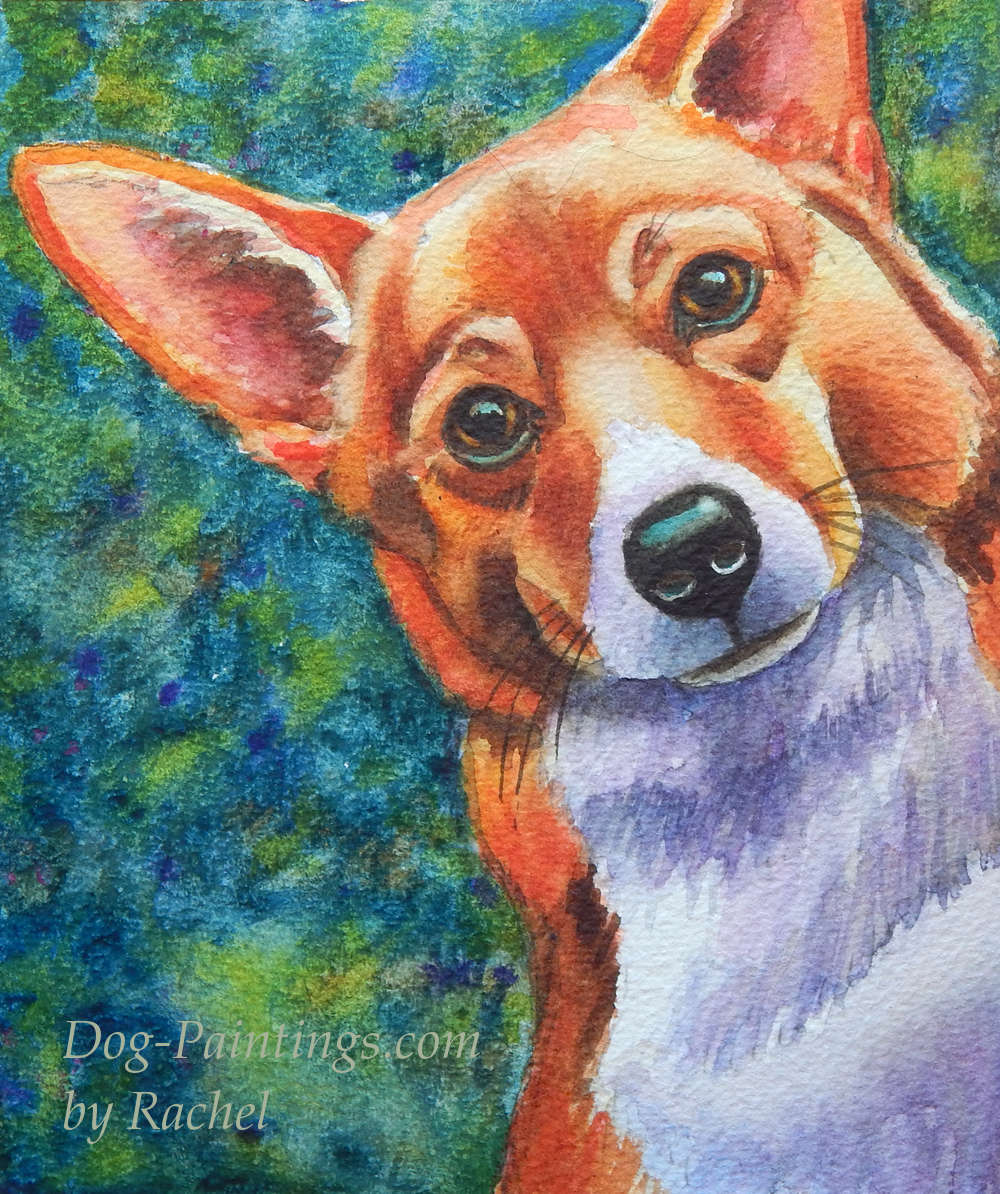 Picture of Corgi painting